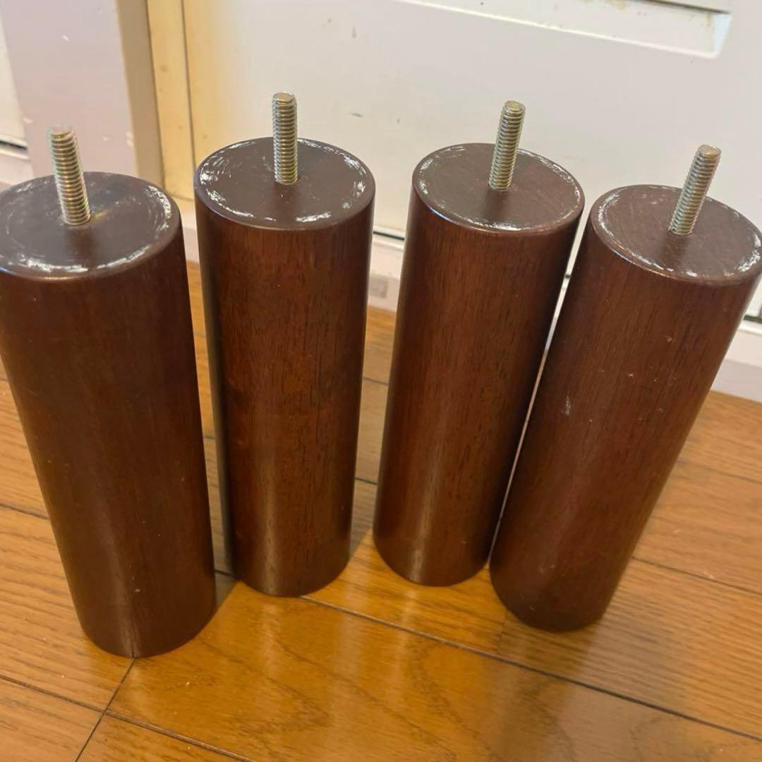 3/29(土)まで【送料無料】無印良品セミダブル脚付きマットレス ベッド脚20㎝