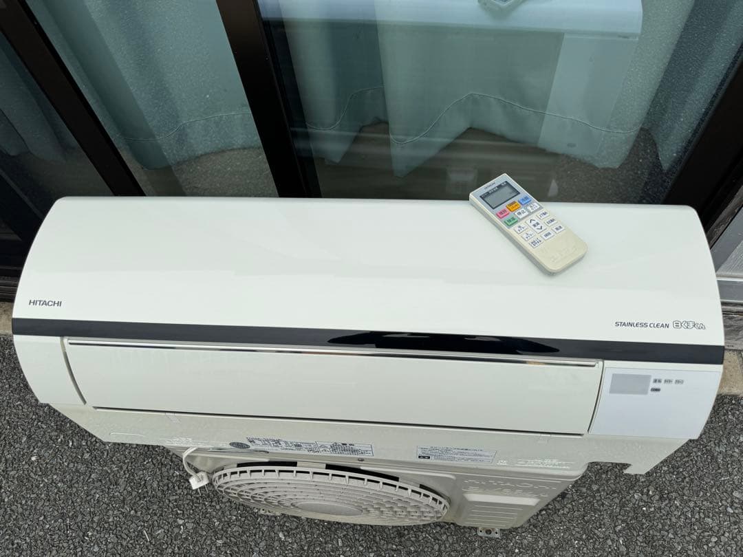 室外機も送料込 日立 2.8kw エアコン 10畳用 クーラー 白くまくん