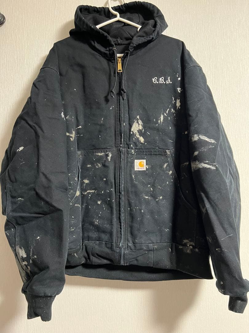 A*5様 USA 希少 刺繍 Carhartt アクティブジャケット 黒 L