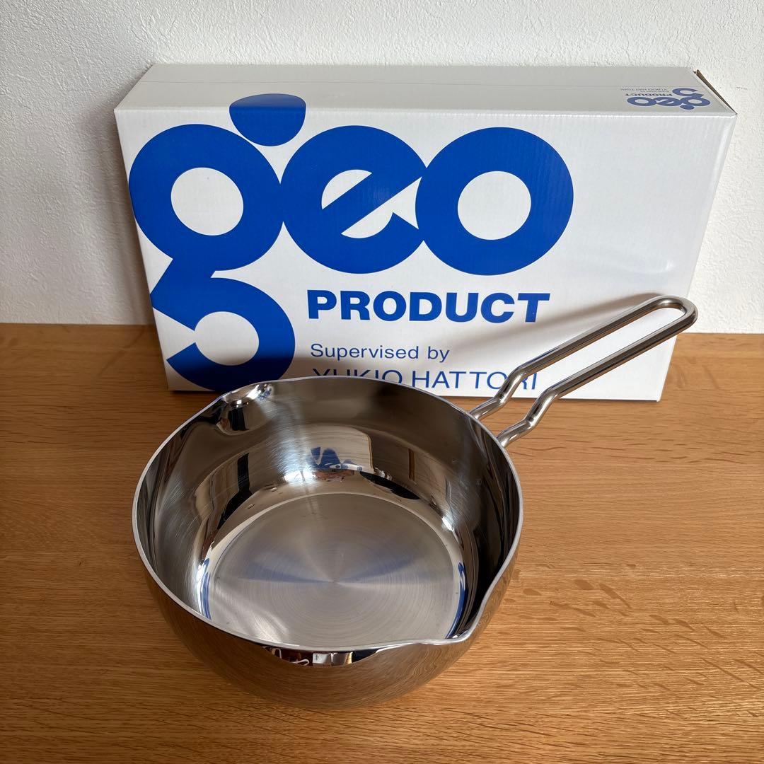 geo ステンレス製片手鍋 注ぎ口付き