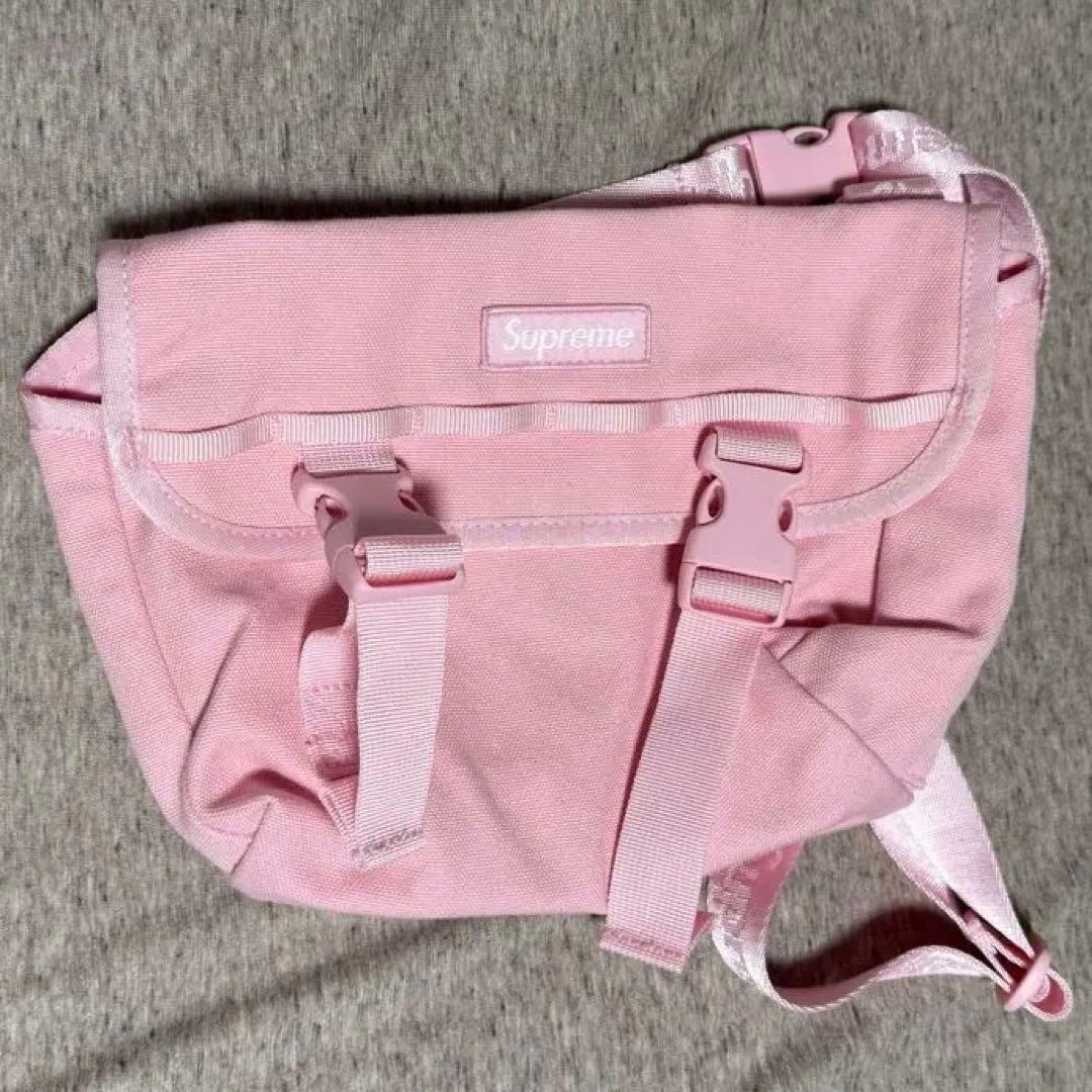 Supreme ピンク メッセンジャーバッグ 25ss