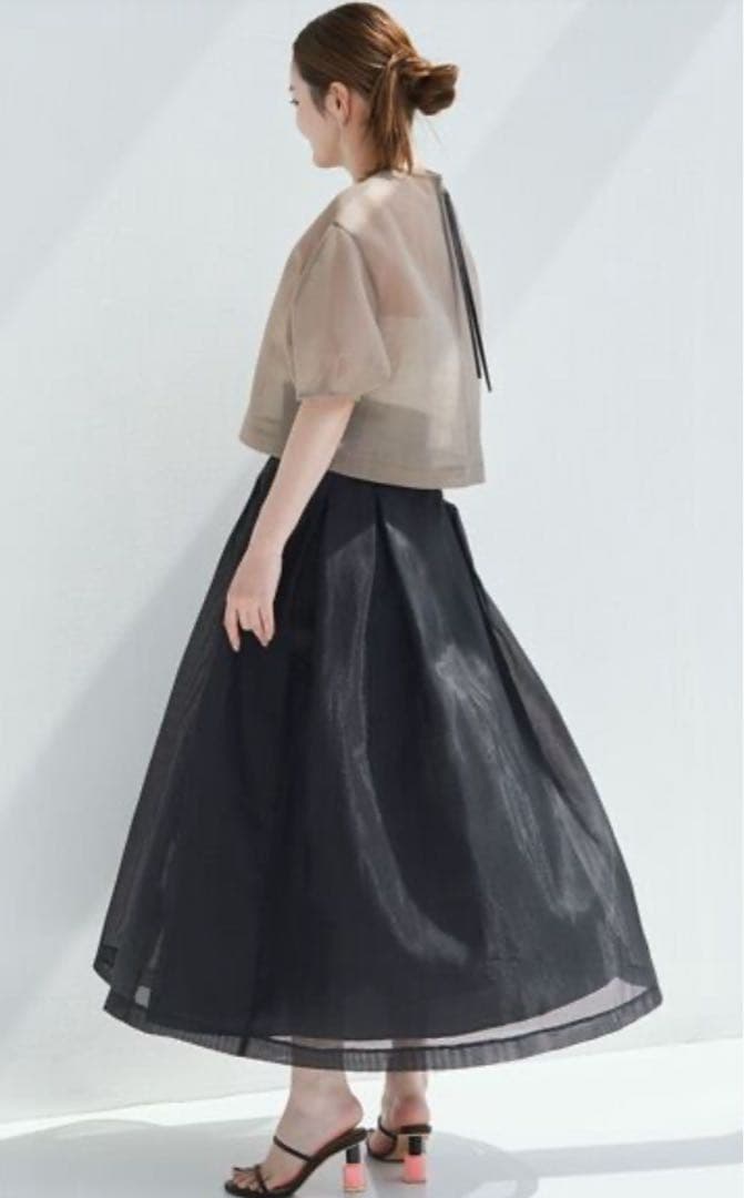 完売品FUJIKO×ELENDEEK 2WAYSHEERCHECK FLARED