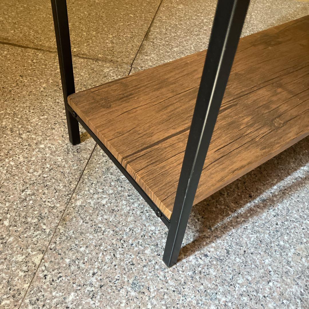 Salut!　サリュ オールドアイアンラックワイド4段シェルフ　ディスプレイ棚