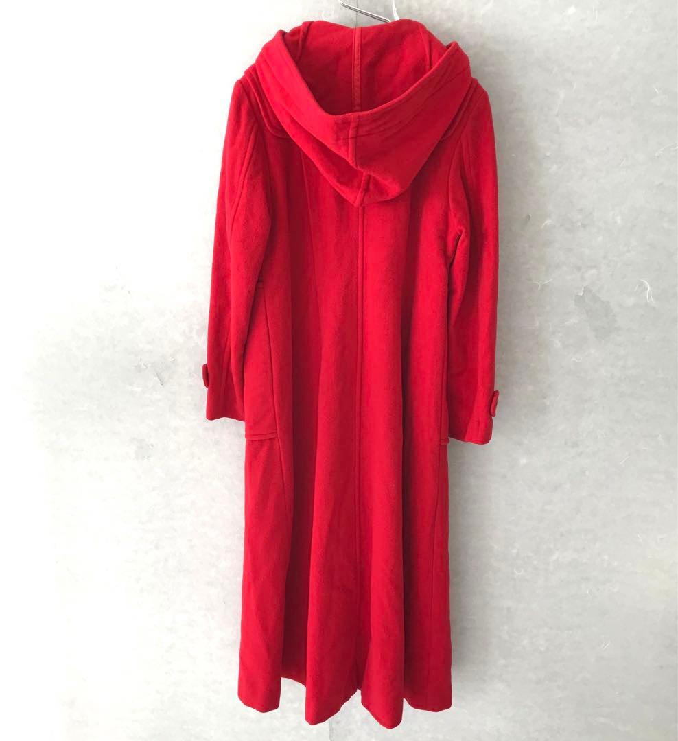 90s ダッフルコート ロングコート レア ヴィンテージ レッド L程