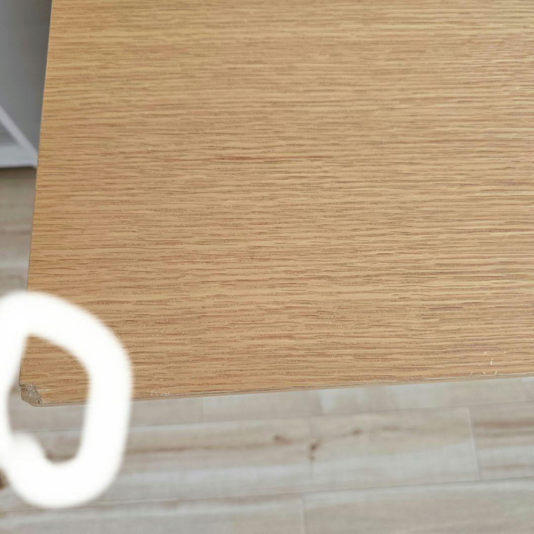 リフトアップテーブル 引き出し付き ライトブラウン　ニトリ　昇降式テーブル