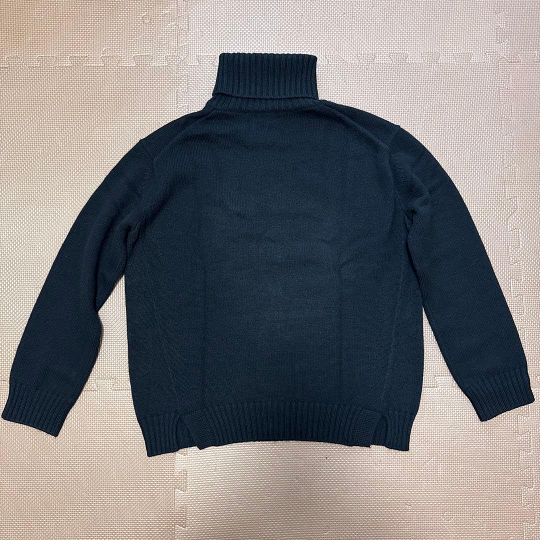 Drawer ドゥロワー　カシミヤ100%ハイネックニット　1サイズ黒