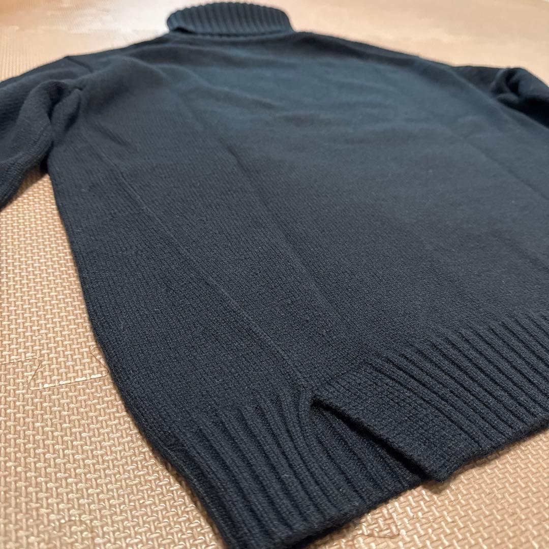 Drawer ドゥロワー　カシミヤ100%ハイネックニット　1サイズ黒