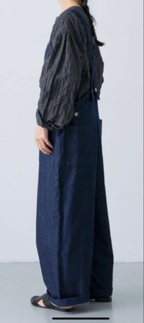 かぐれ　バッククロスサロペット　インディゴ