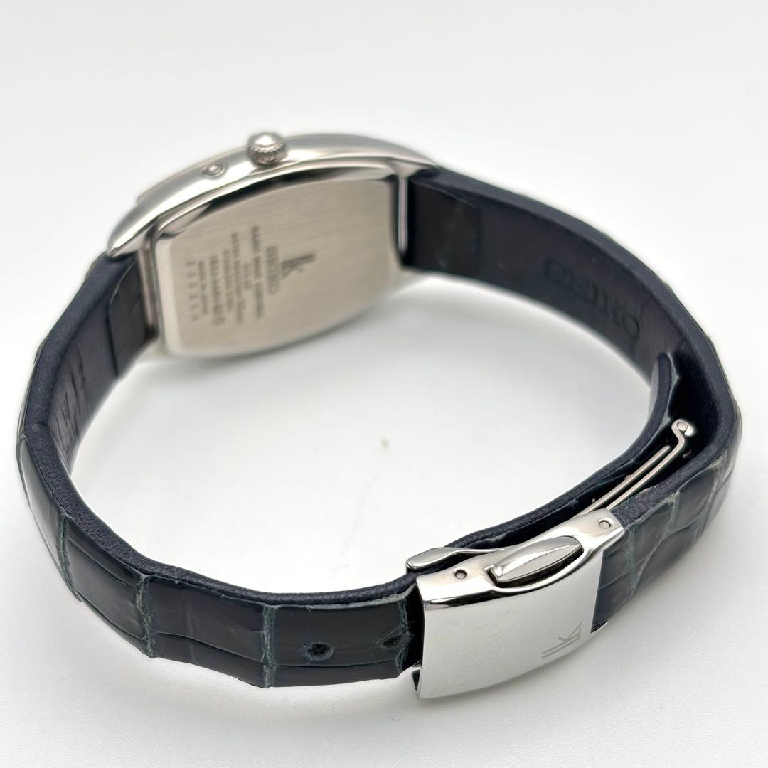 定価11万 SEIKO ルキア lk ダイヤベゼル シェル文字盤 クロコダイル