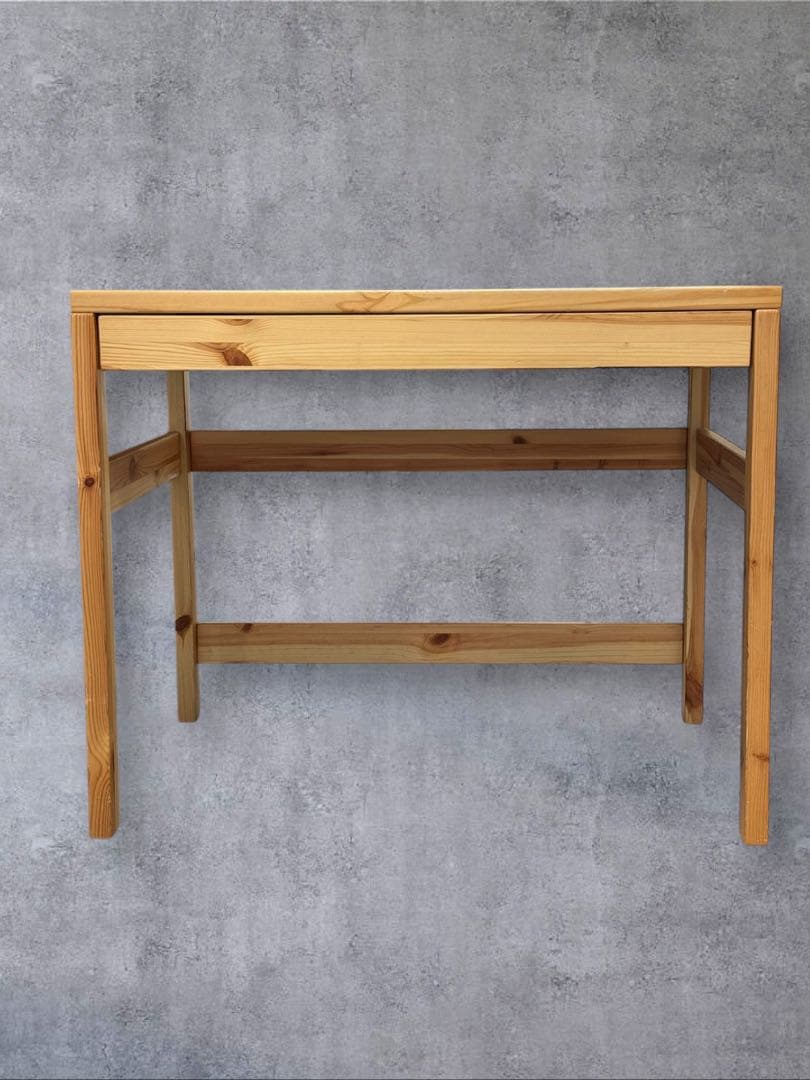 無印良品 パイン材デスク ナチュラル 机 無垢材 幅86cm