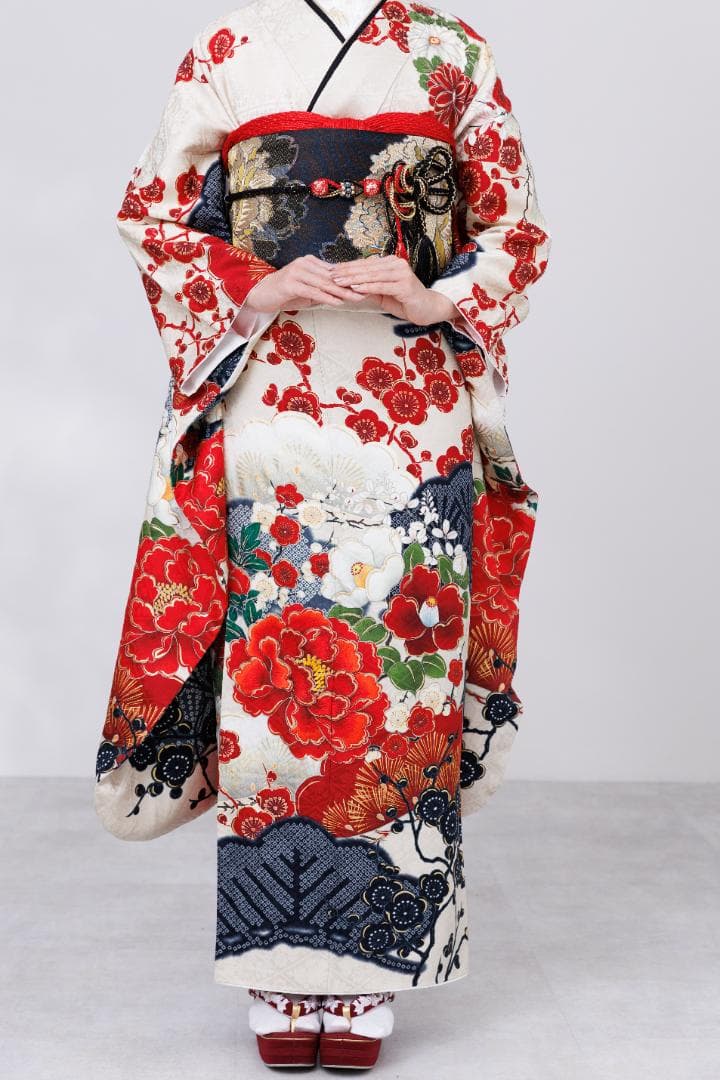 ≪美品≫正絹　振袖9点フルセット【849】【155cm~165cmの方用】