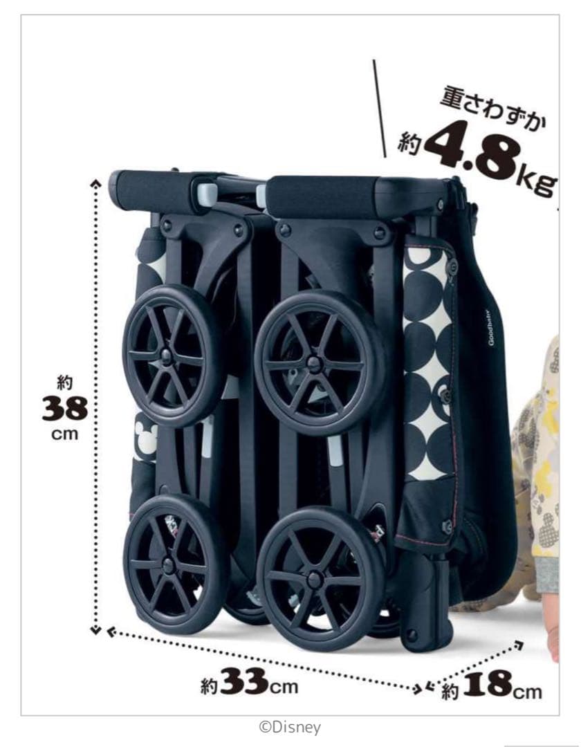 POCKIT ポキット　ベビーカー　ミッキー