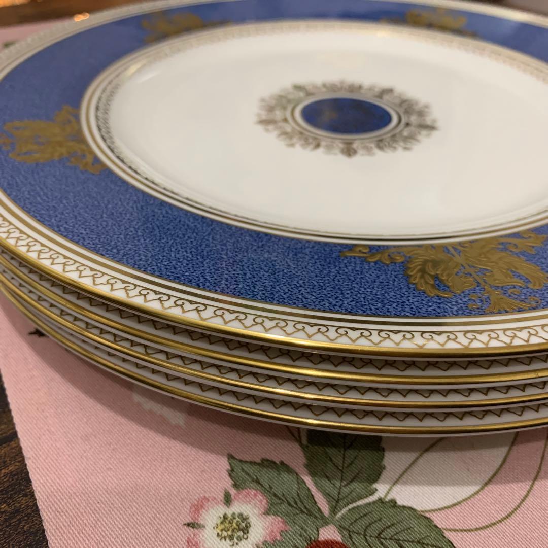 ウェッジウッド コロンビア　パウダーブルー　27cm ディナープレート　4枚