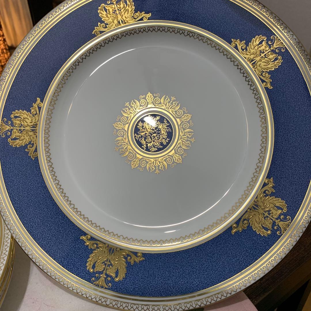 ウェッジウッド コロンビア　パウダーブルー　27cm ディナープレート　4枚