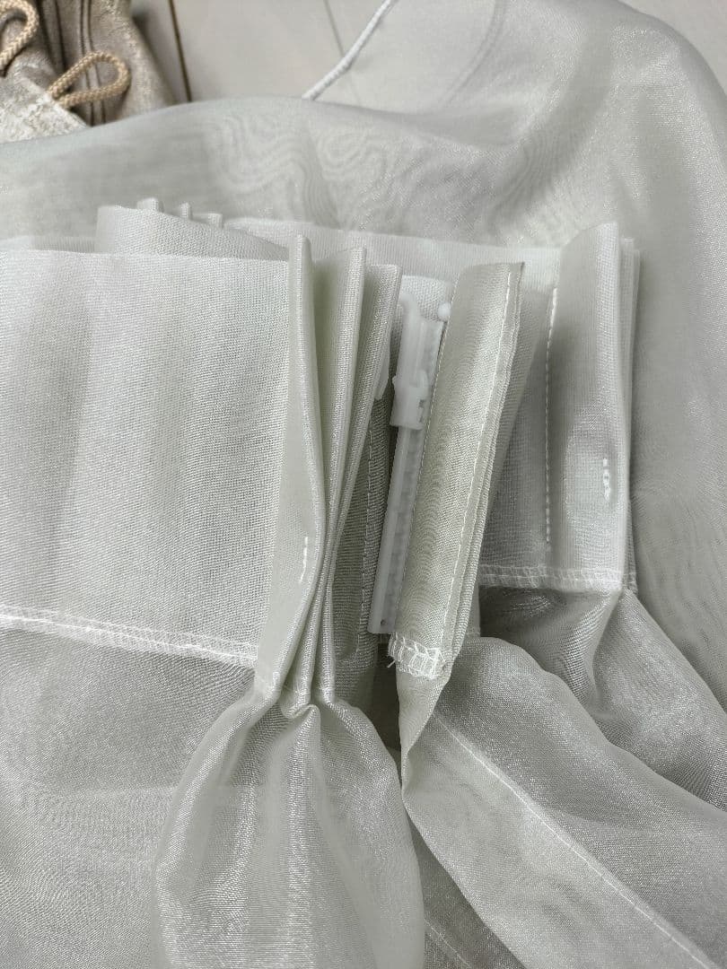 ◆サンゲツ◆レース&ドレープカーテン◆W65×H144cm◆E-2511KA12