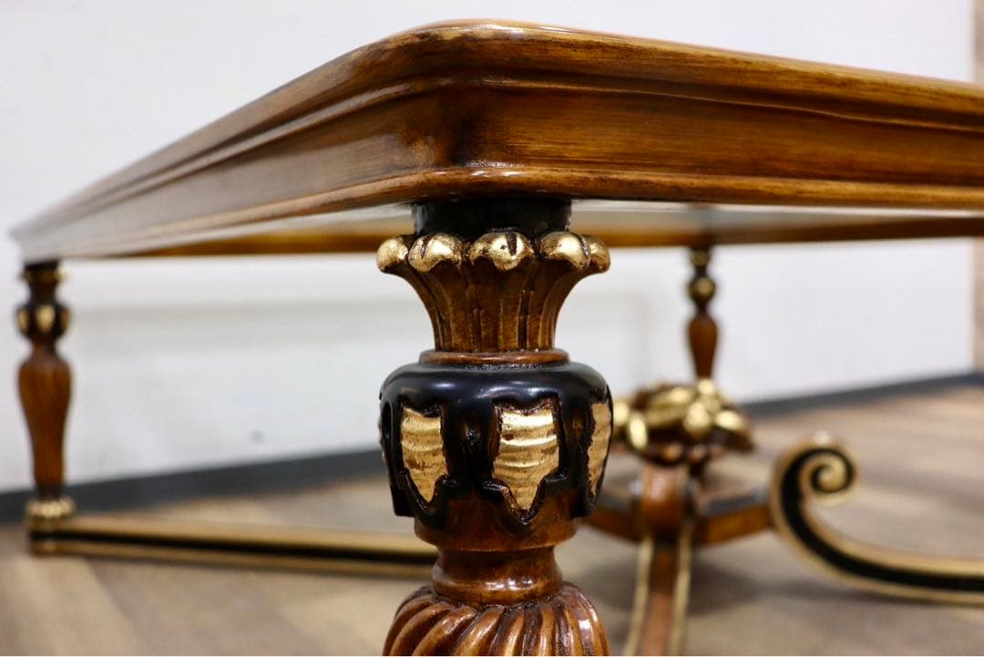 GMHH490○西洋 アンティーク リビングテーブル センターテーブル ガラス