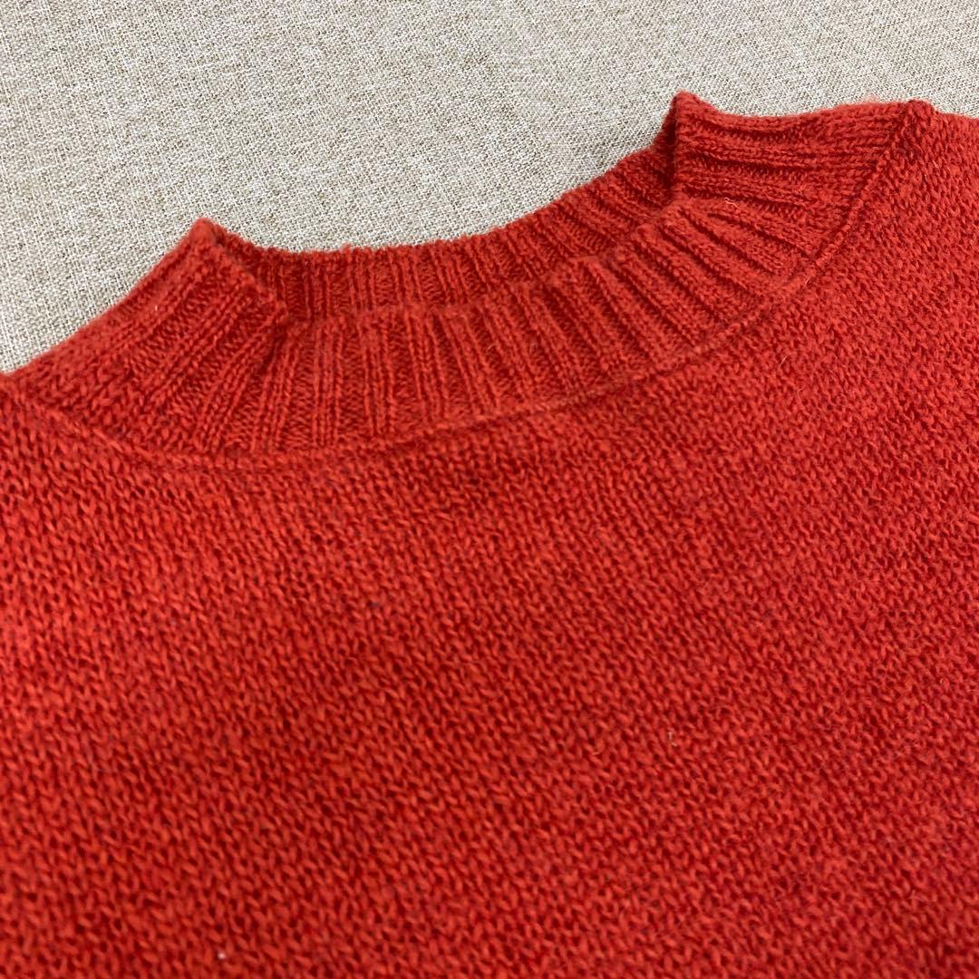 N892＊ SDL 45R レディース ウール ニット セーター 朱色
