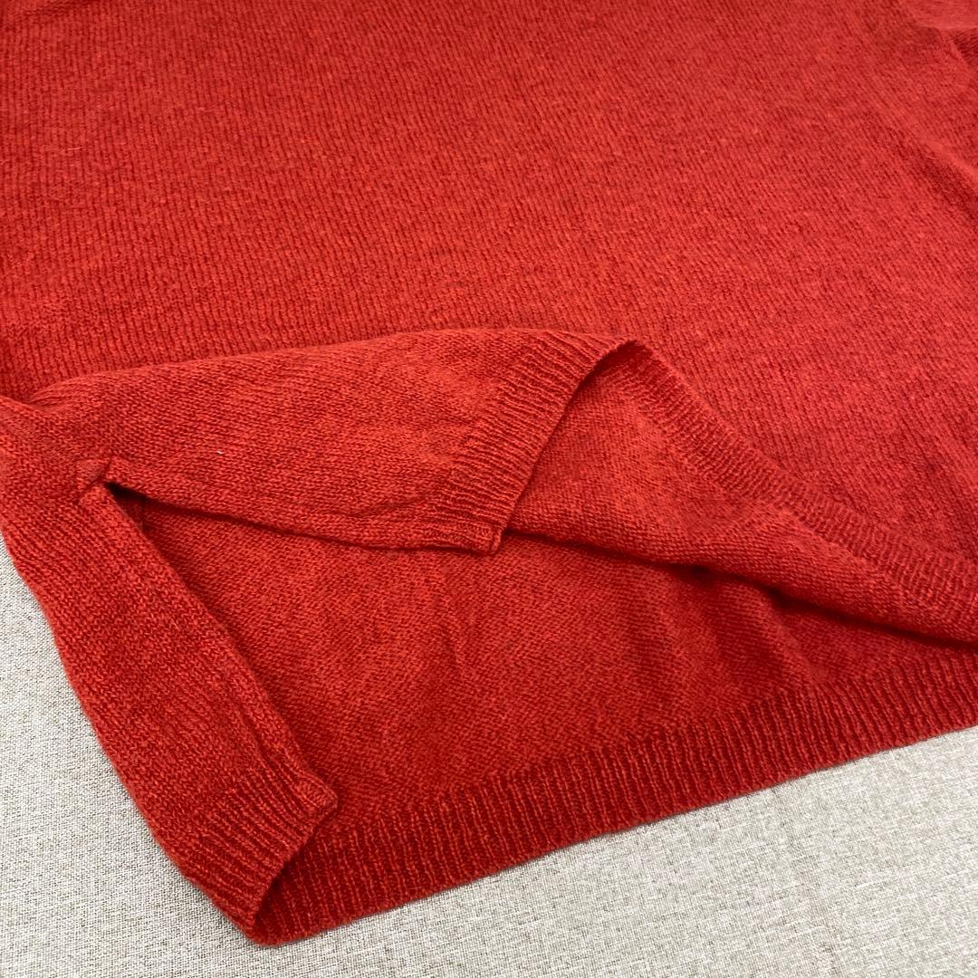 N892＊ SDL 45R レディース ウール ニット セーター 朱色