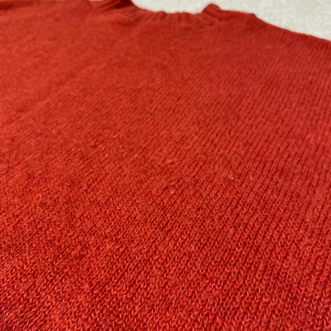 N892＊ SDL 45R レディース ウール ニット セーター 朱色