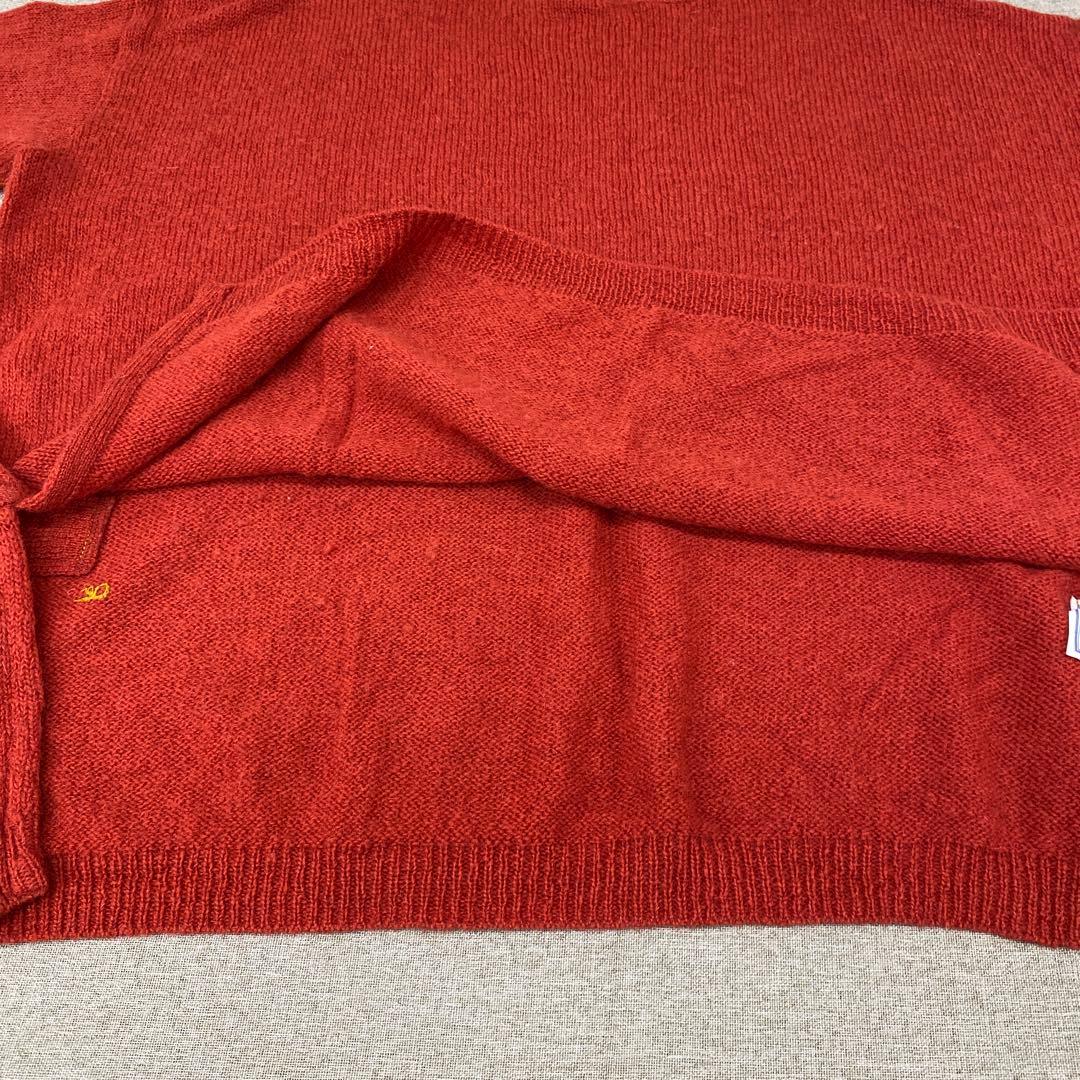 N892＊ SDL 45R レディース ウール ニット セーター 朱色