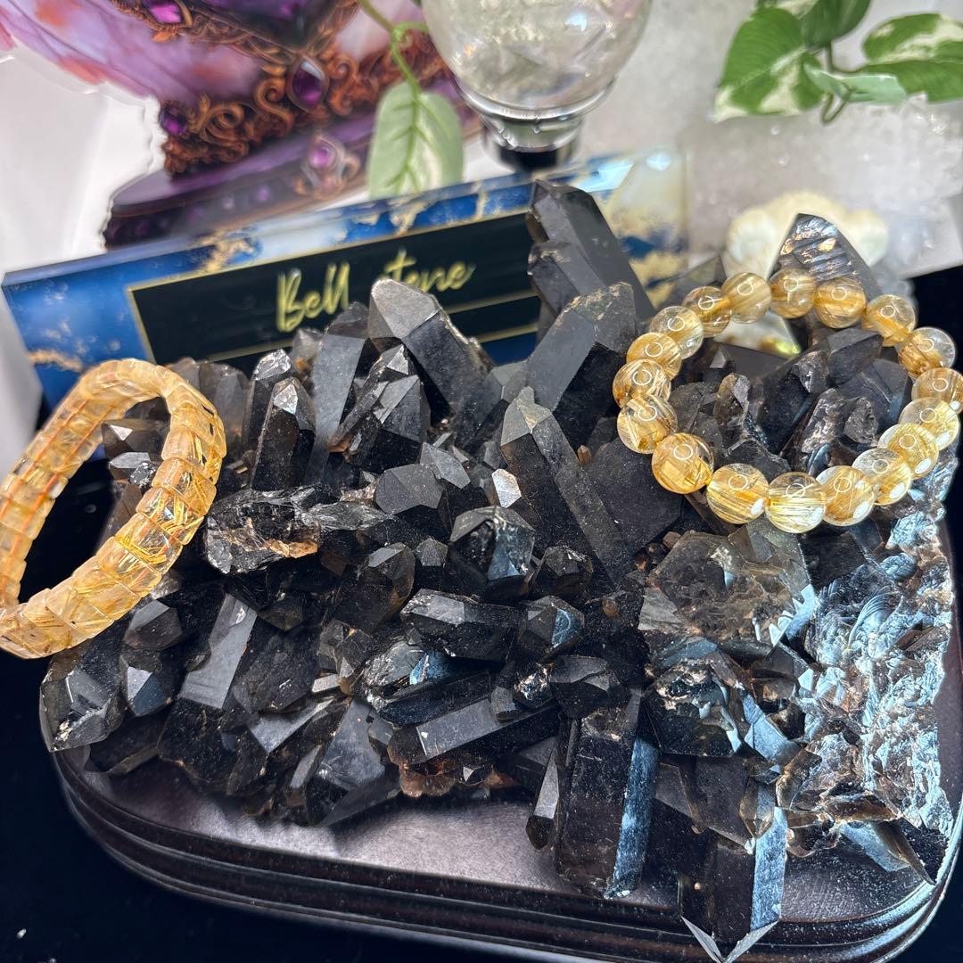 深遥様 モリオンポイントクラスターNo.1220 1.8kg