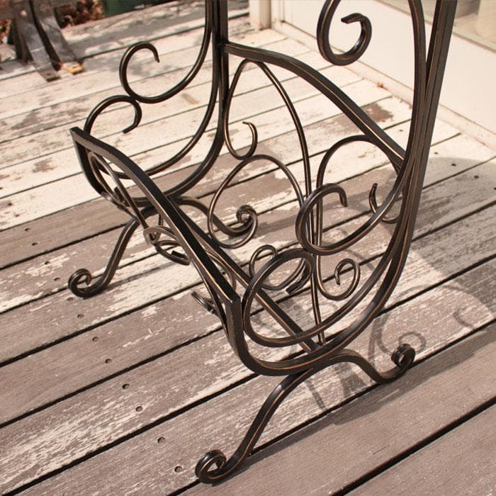 マガジンラックテーブル アイアン サイドテーブル 花台 638-355