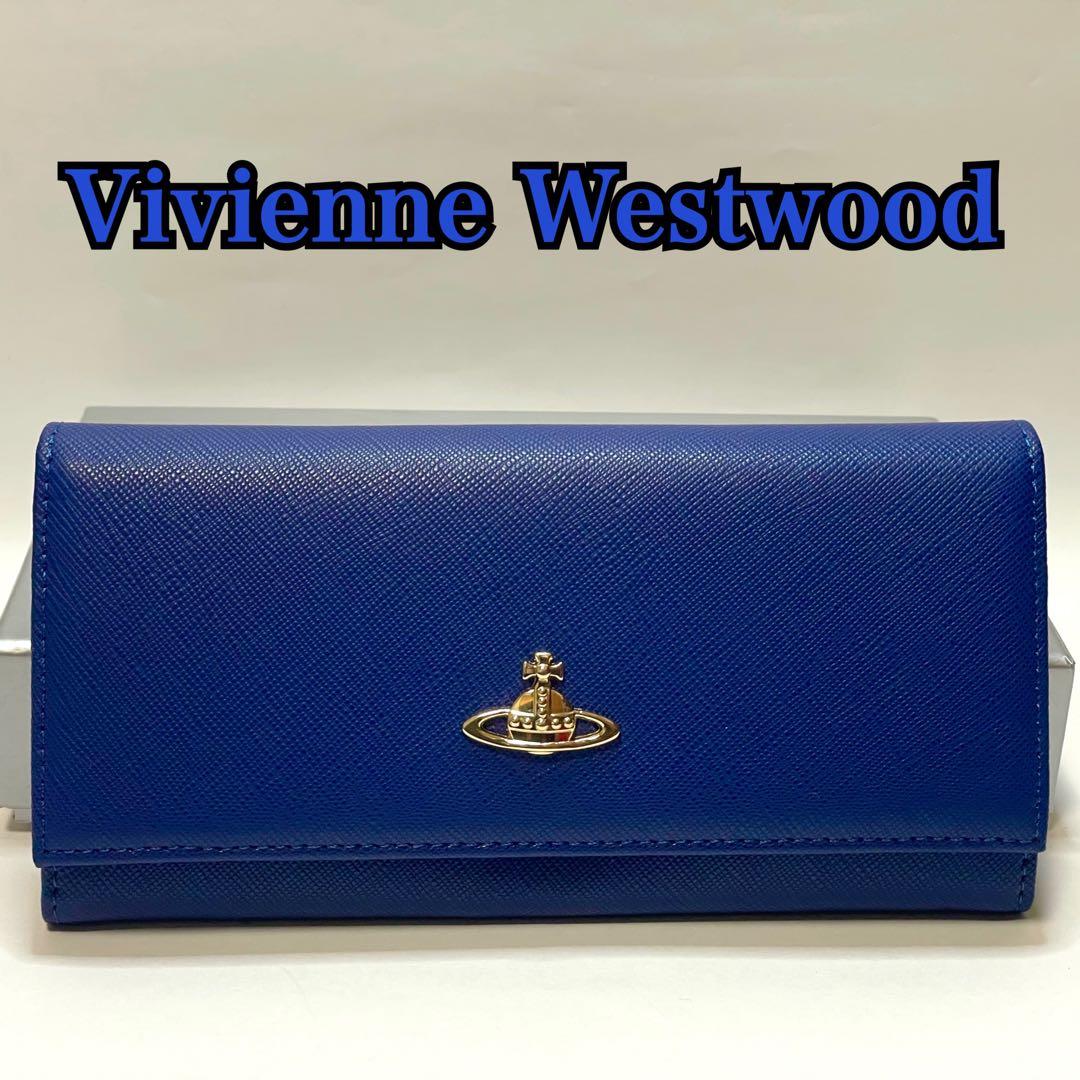 【いちごちゃん】Vivienne Westwood 二つ折り財布 ブルー