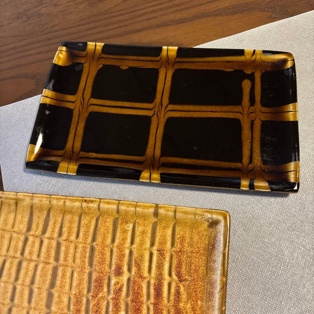 Ｋ*o様 スリップウェア　角皿　５枚セット