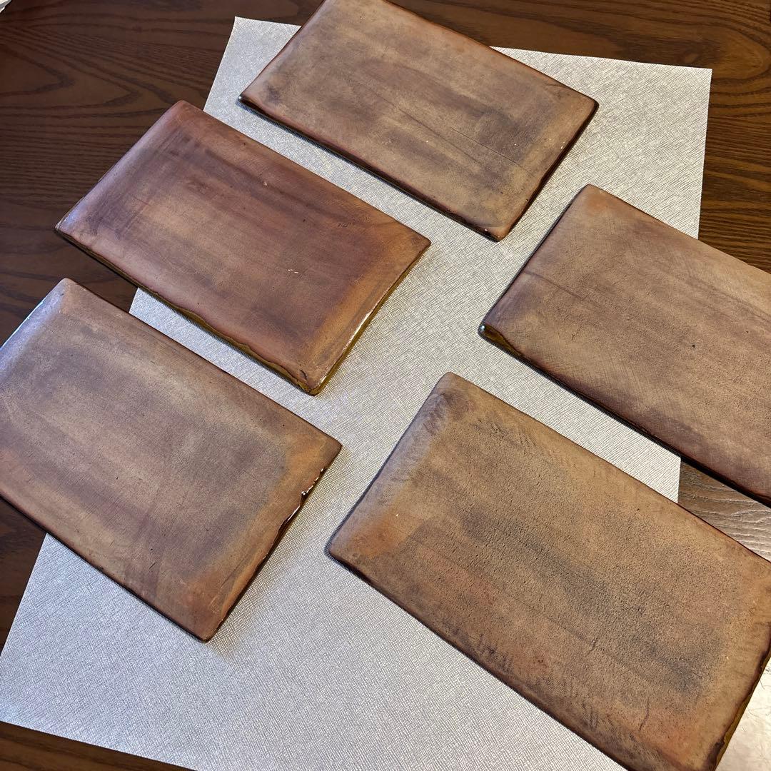 Ｋ*o様 スリップウェア　角皿　５枚セット