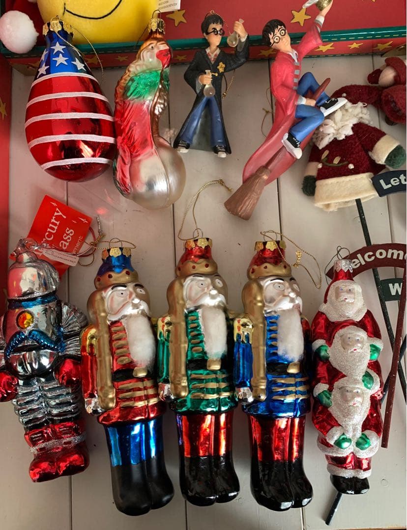 アメリカ　クリスマスオーナメント アメリカンカントリー収納BOX入り　16