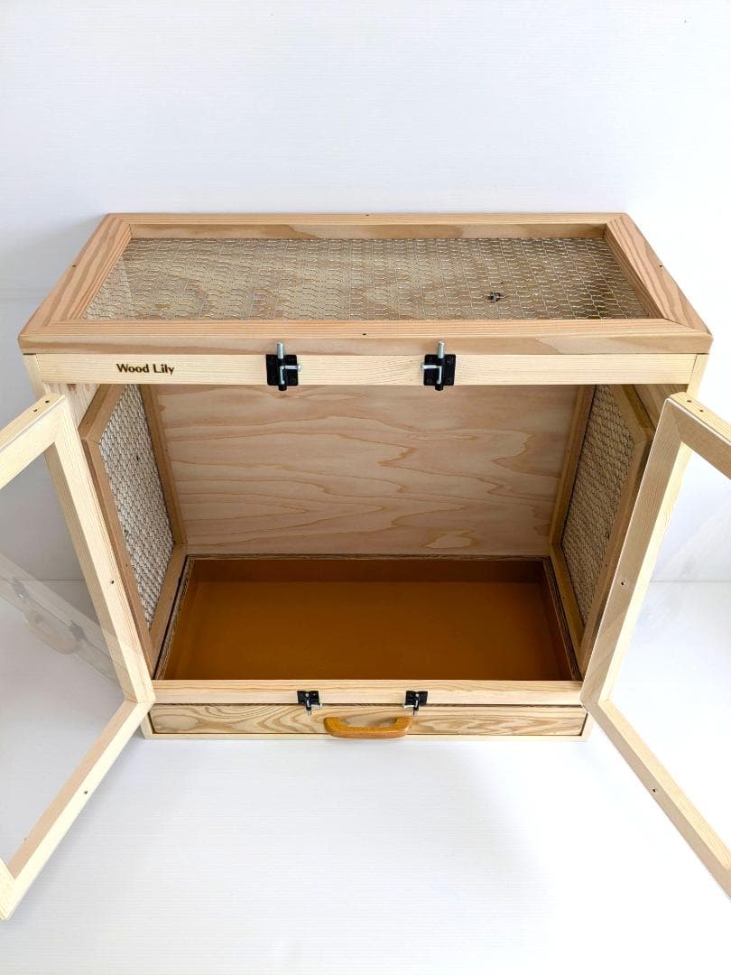 【アウトレット１点限定】鳥類ケージ 側面開閉窓 W598×D300×H600mm