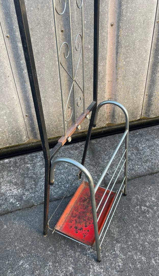 稀少/ビンテージ/インダストリアル/アイアン/コートハンガー/傘立て/ラック