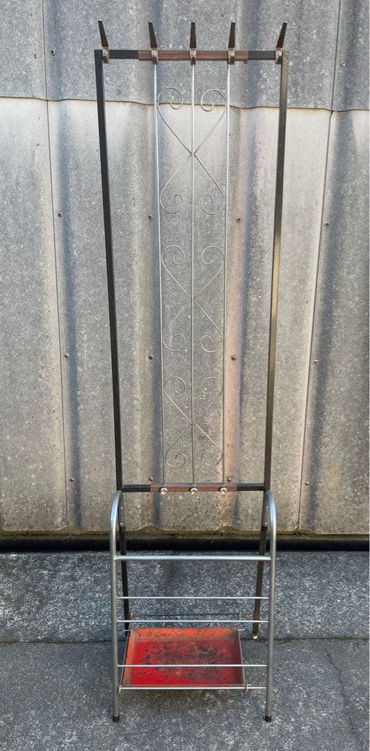 稀少/ビンテージ/インダストリアル/アイアン/コートハンガー/傘立て/ラック