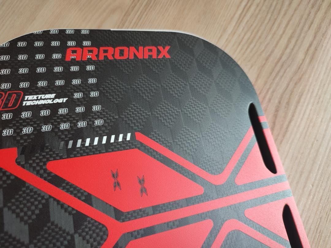 USAP承認 ARRONAX ピックルボールパドル 3Kカーボン T1 赤