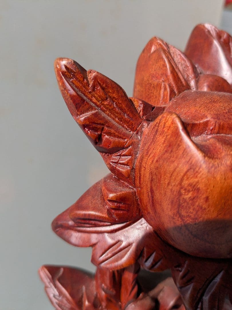 布袋尊 花梨 置物 木彫り 七福神