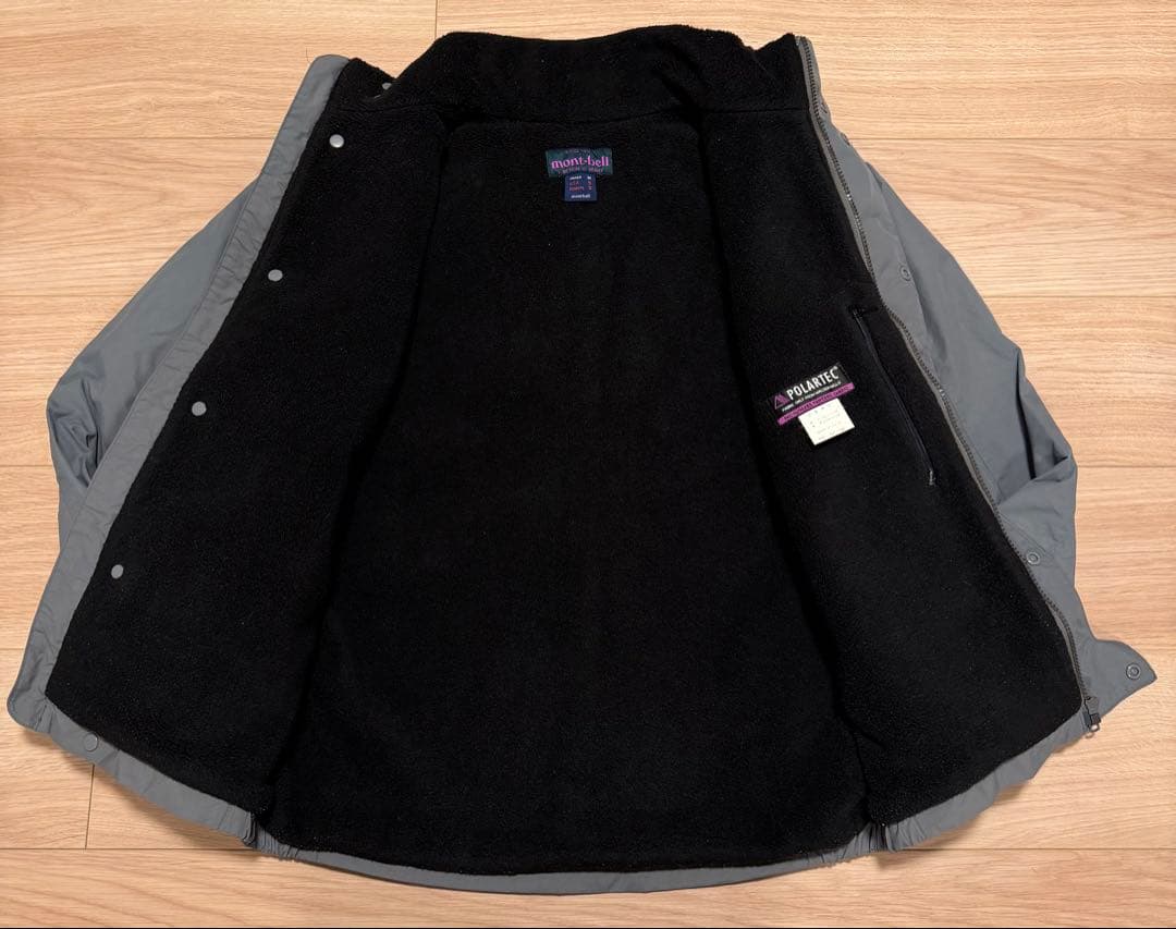 日本製 mont-bell モンベル ポーラテック ナイロン フリース M