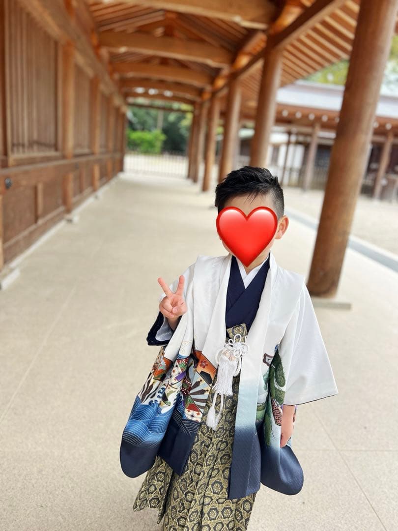 七五三　五歳男の子着物一式