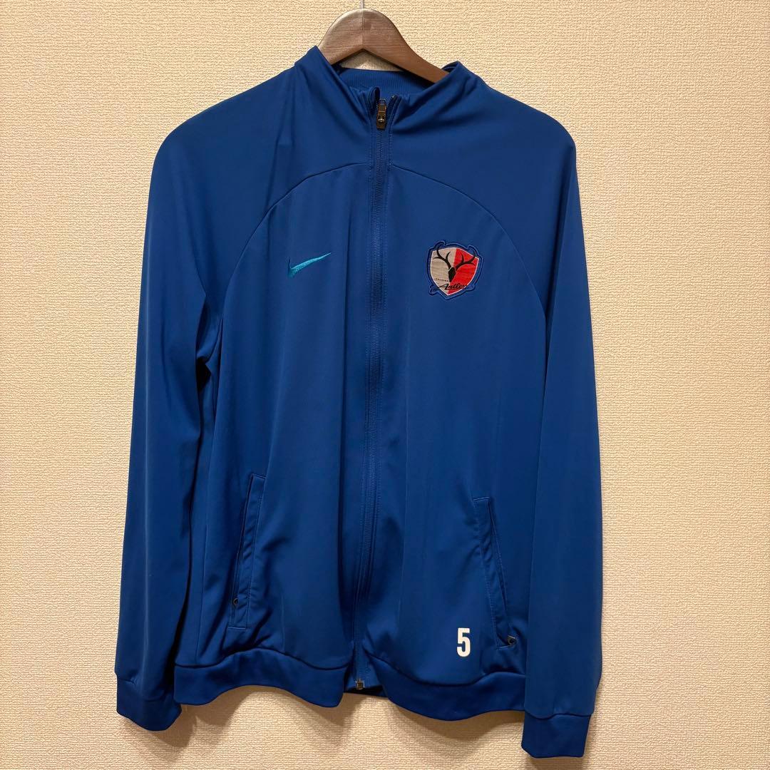 鹿島アントラーズ トレーニングウェア ジャージセット 青 上下XL