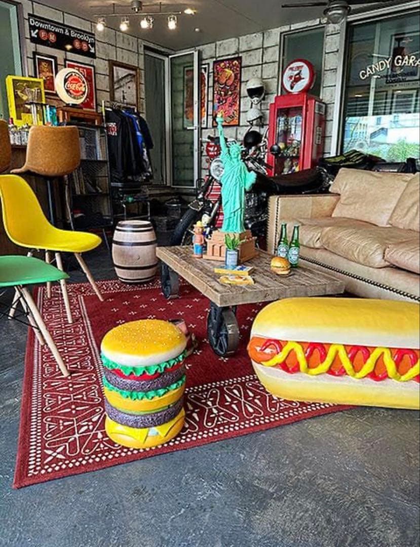 アメリカン家具　ハンバーガー　スツール　椅子　オブジェにも本日限定価格