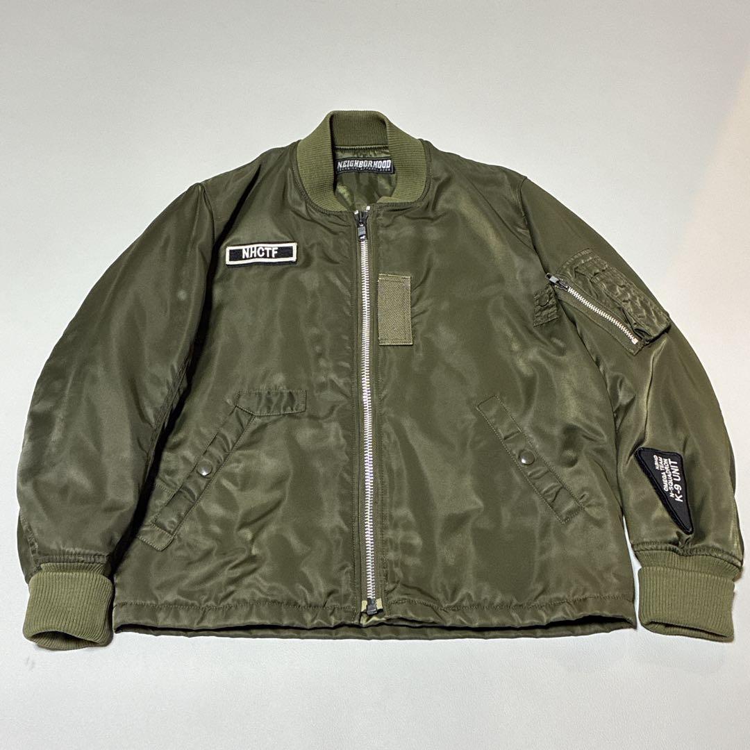 NEIGHBORHOOD ネイバーフッド 90s ワッペン付きMA-1 フライト