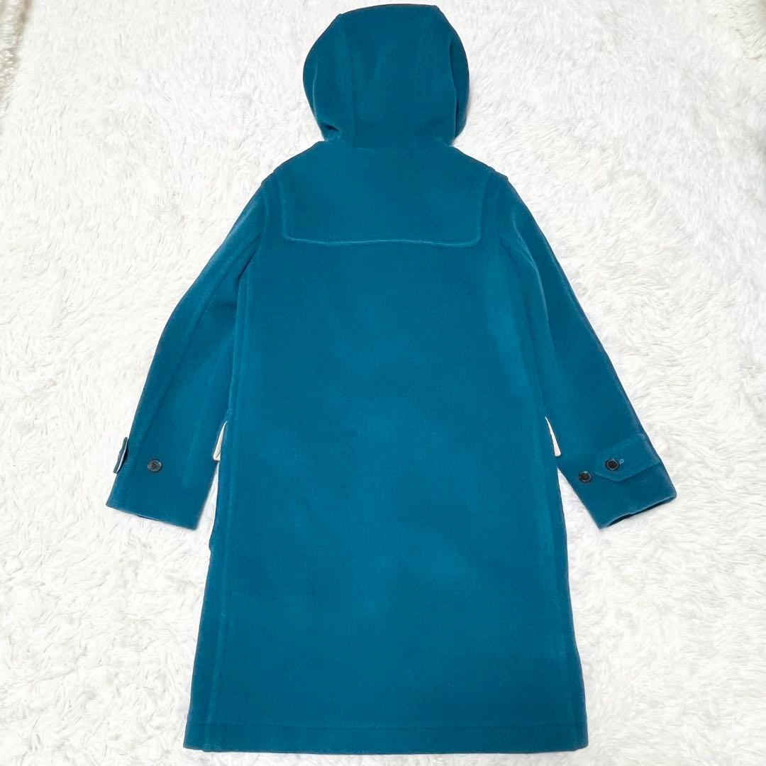 OLD ENGLAND ダッフルコート　ヘリンボーン ライナー付 牛革 ブルー