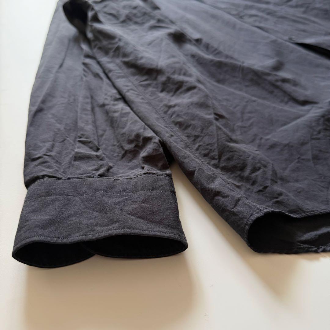 24SS✨️5サイズ COMOLI コモリシャツ コットン レギュラーカラー 黒