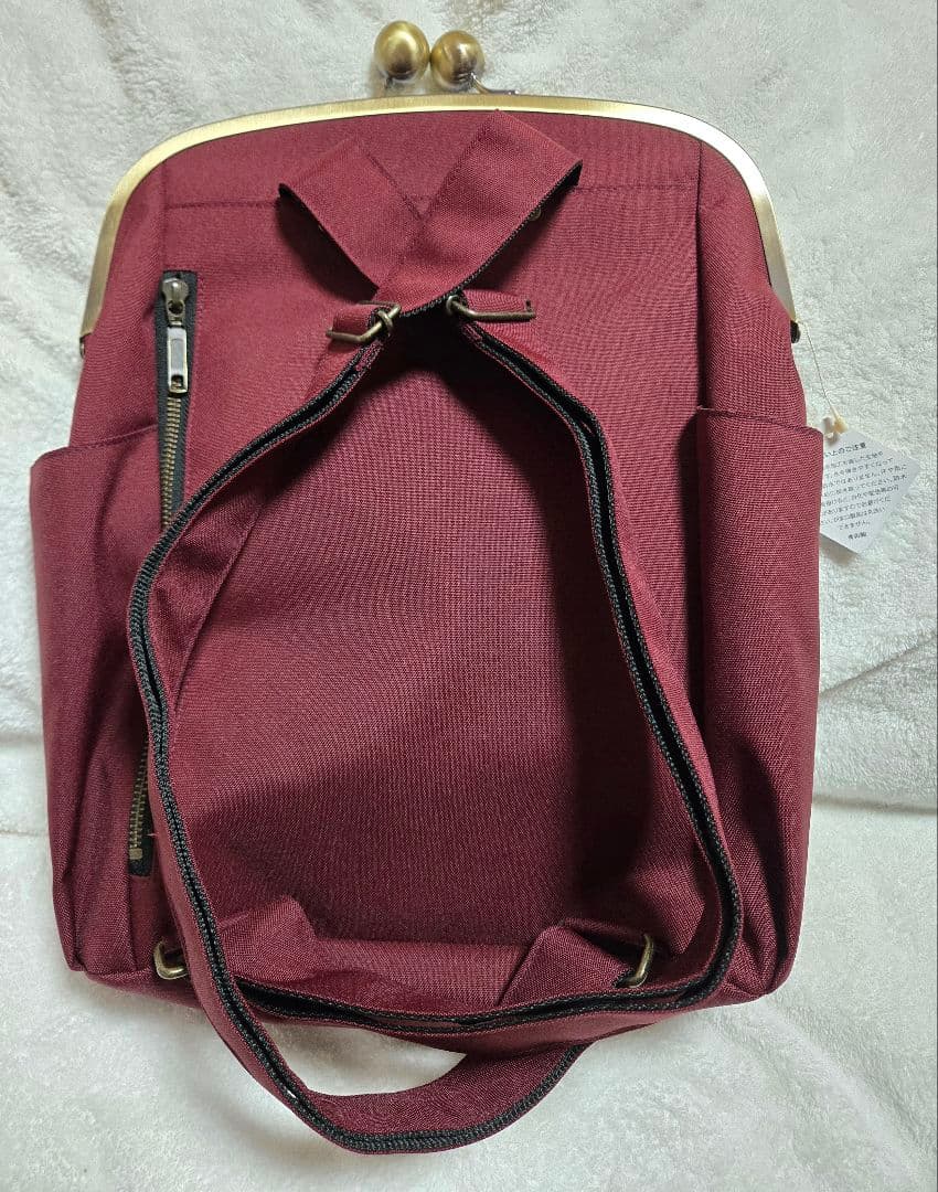 あやの小路　大玉がま口リュック