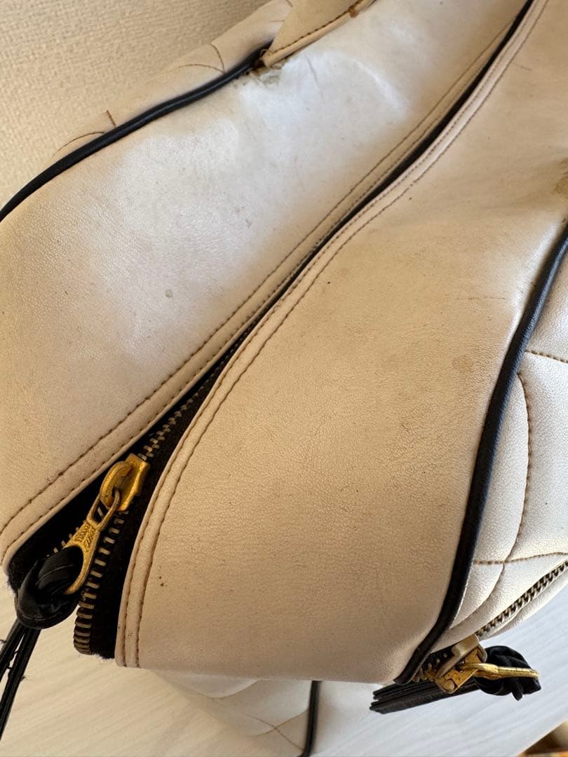 CHANEL ボストンバッグ ホワイト キルティング