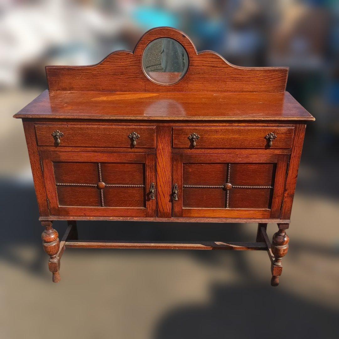 5109）ヴィンテージ　ミラーバックサイドボード