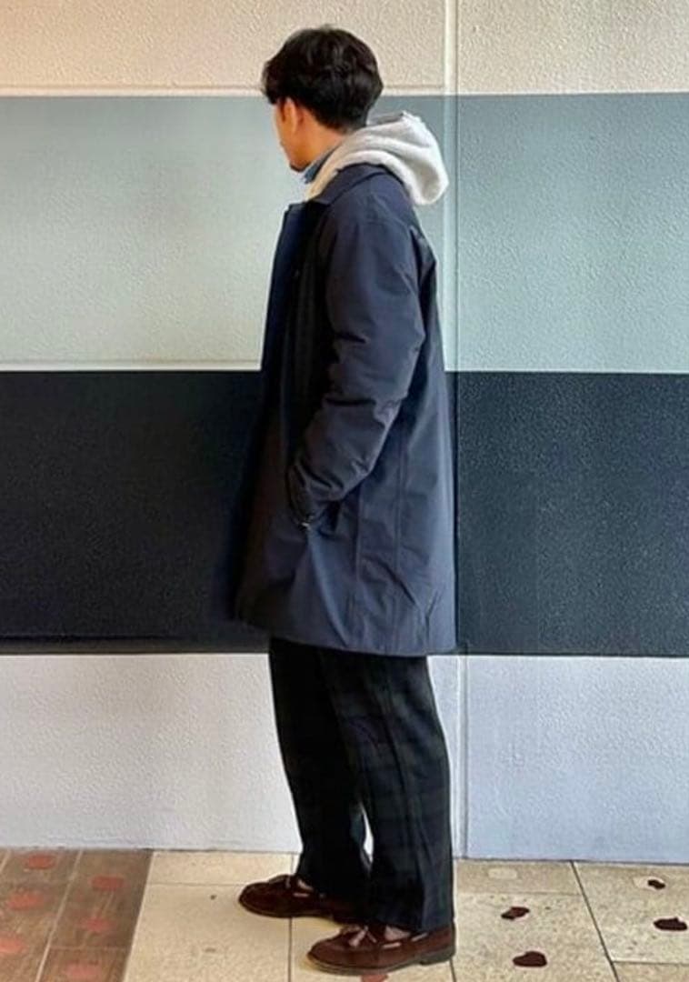 UBR / Regulator 中綿 ステンカラーコート　L ネイビー