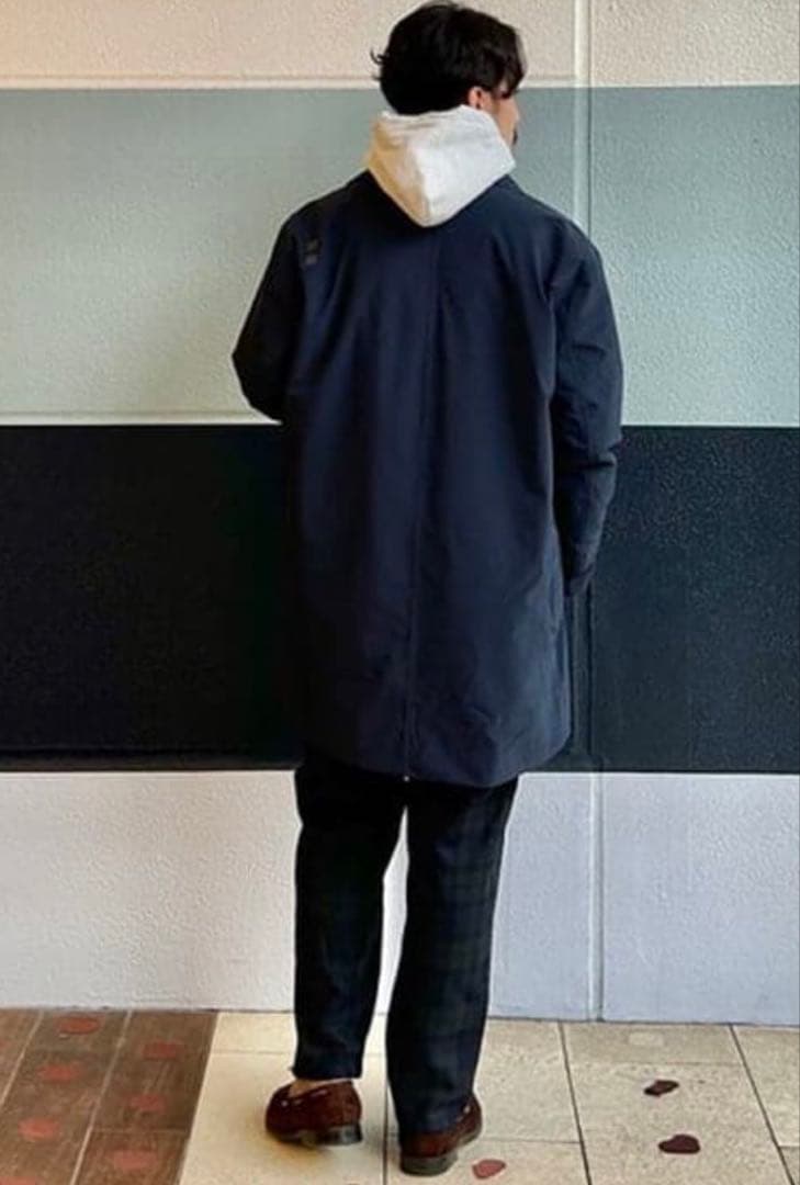 UBR / Regulator 中綿 ステンカラーコート　L ネイビー