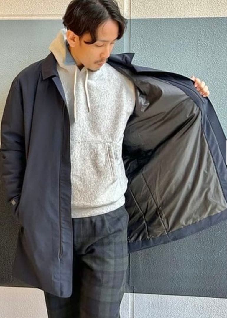 UBR / Regulator 中綿 ステンカラーコート　L ネイビー