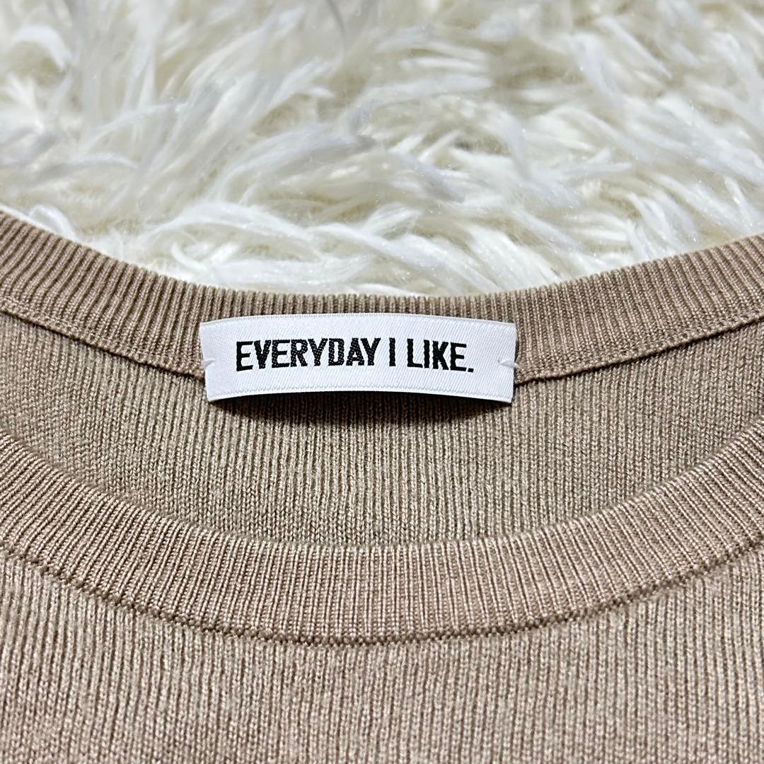ドゥーズィエムクラス エブリデイアイライク　クルーネックニット　毛100%