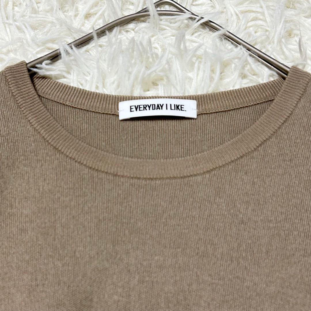 ドゥーズィエムクラス エブリデイアイライク　クルーネックニット　毛100%